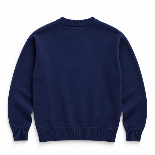 Pull AMI Paris – Ami de Coeur Bleu Foncé