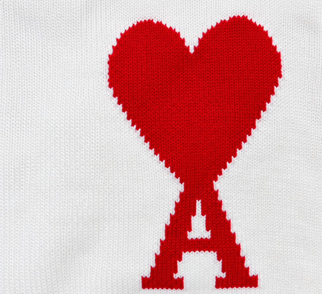 Pull AMI Paris – Ami de Coeur Blanc