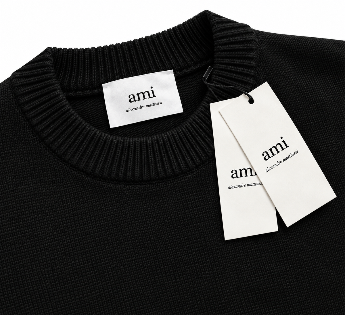 Pull AMI Paris – Ami de Coeur Noir