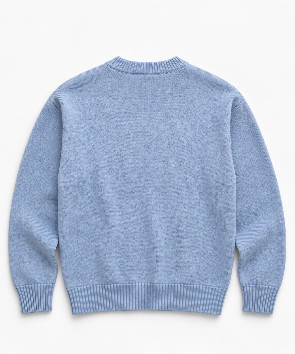 Pull AMI Paris – Ami de Coeur Bleu Clair