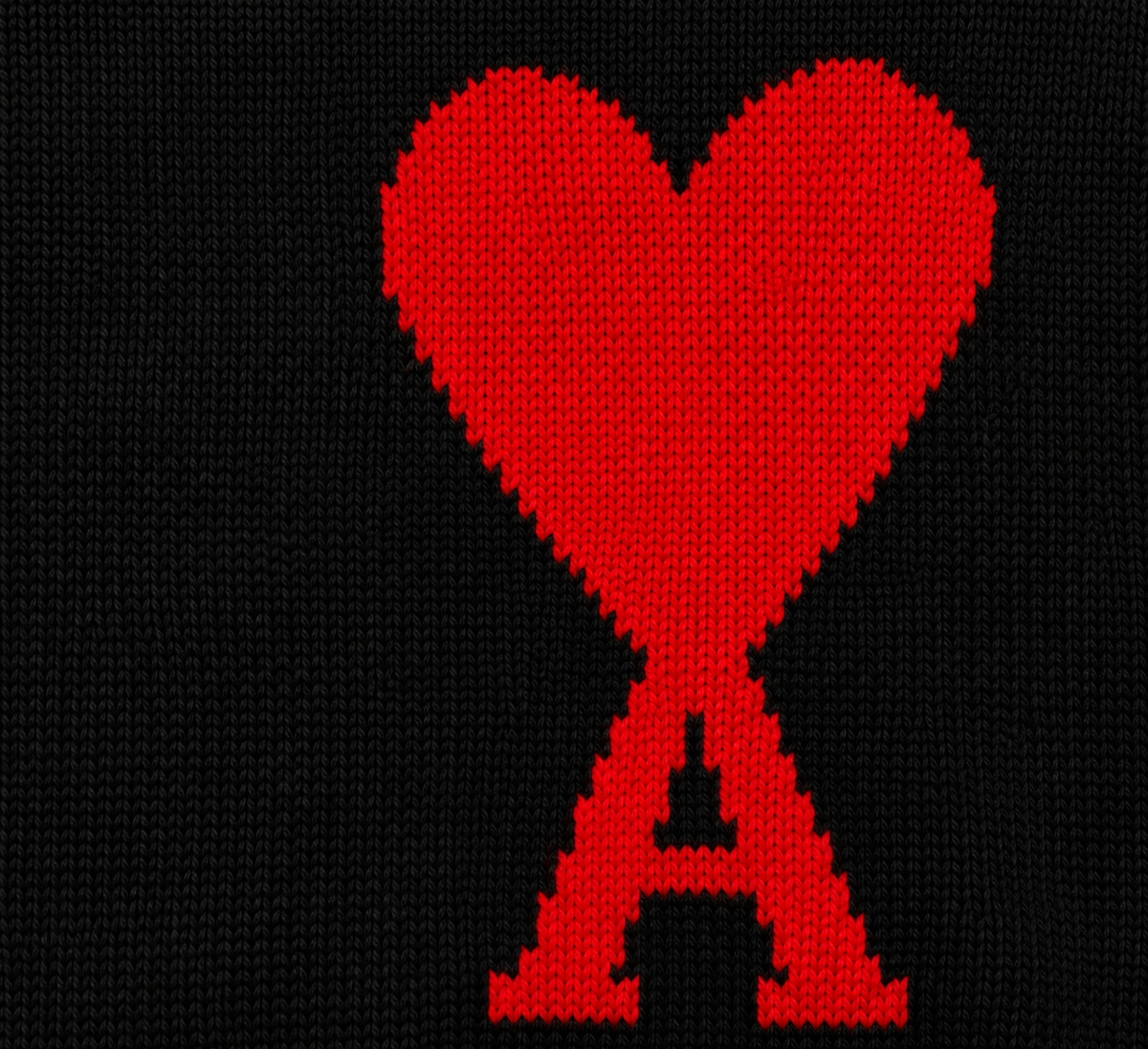 Pull AMI Paris – Ami de Coeur Noir