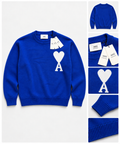 Pull AMI Paris – Ami de Coeur Bleu Roi
